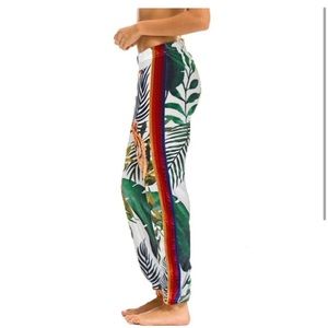 Aviator Nation Velvet Stripe Tiger Sweatpants M